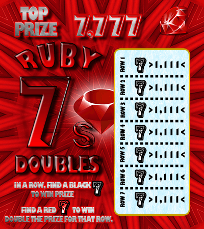Ruby Double 7’s Scratch Cards – Win Up To 7,777 Points Per Card!