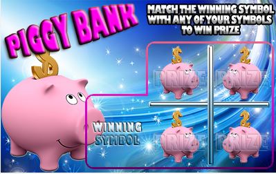 Piggy Bank! Win Up To 1,000 Points Per Card!