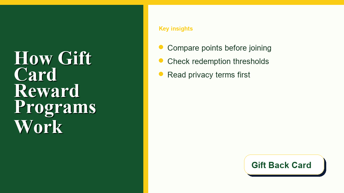 A modern tablet interface displaying a points tracker and gift card rewards dashboard.