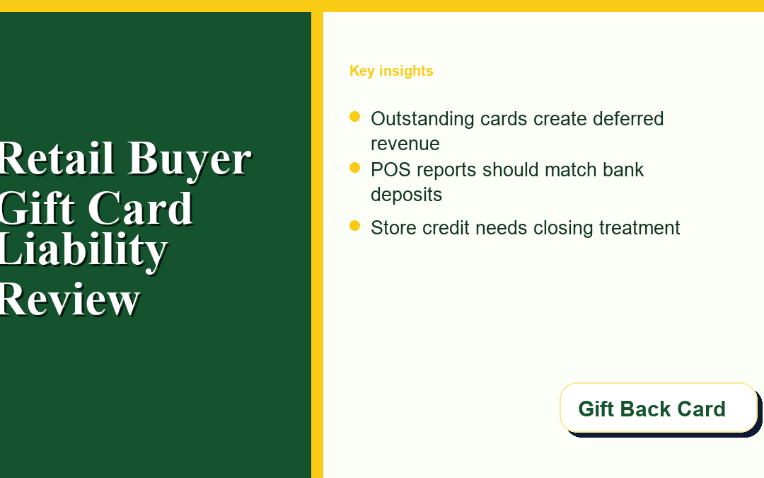 How Retail Buyers Should Review Gift Card Liability Before Buying a Store